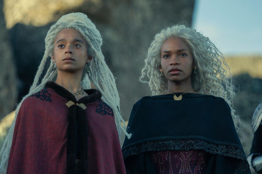 Rhaena Targaryen (right) in House of the Dragon