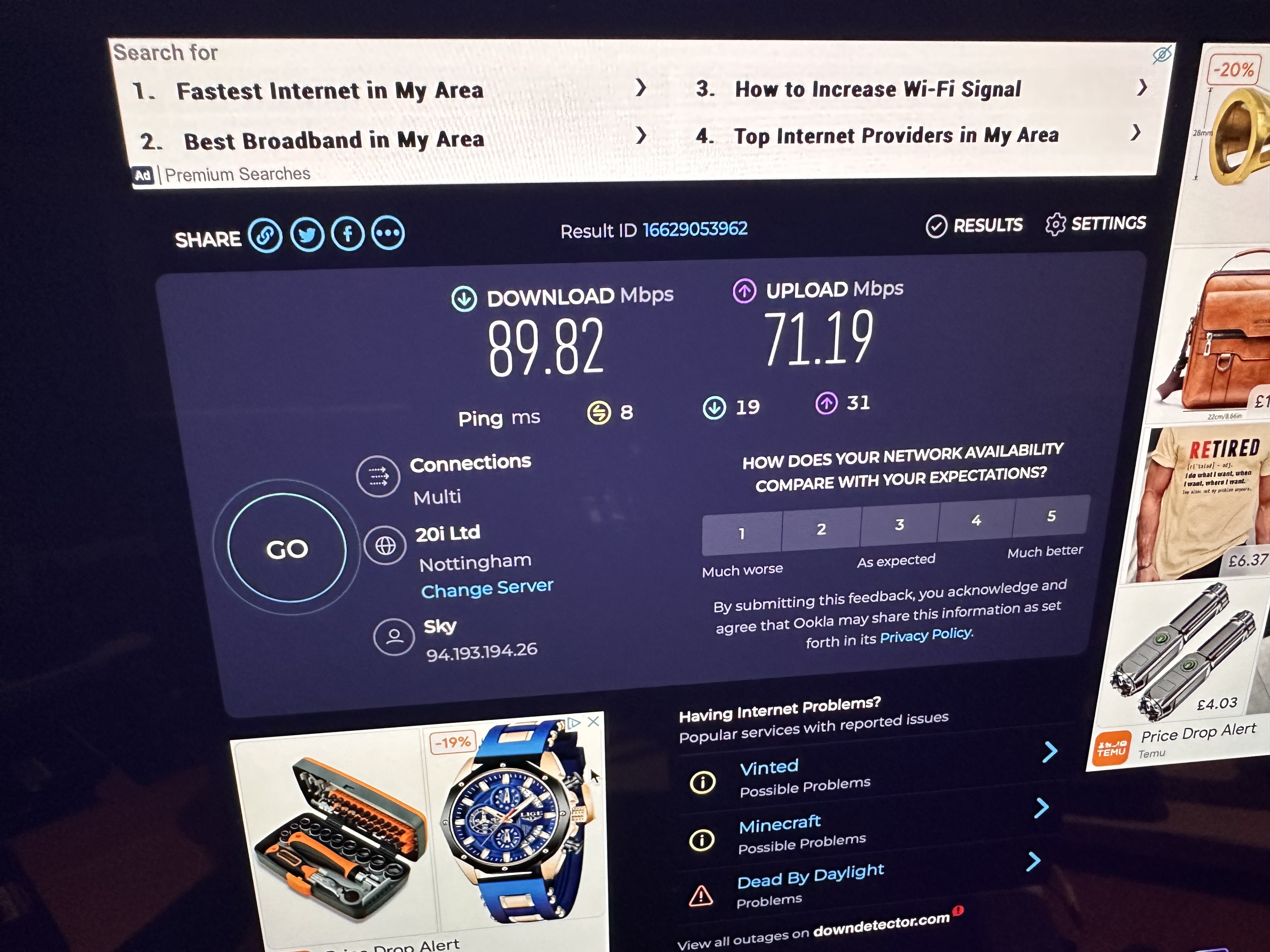 Internet speed is far lower than what I’m paying f... | Sky Community