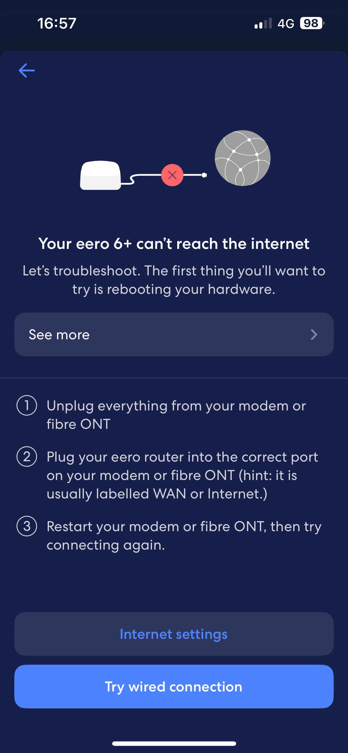 Eero connection directly to ONT possible? | Sky Community