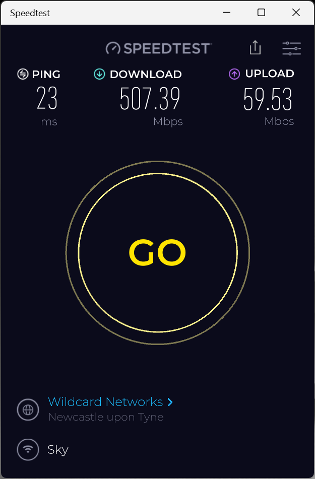 SR203 direct on its wi-fi FF500