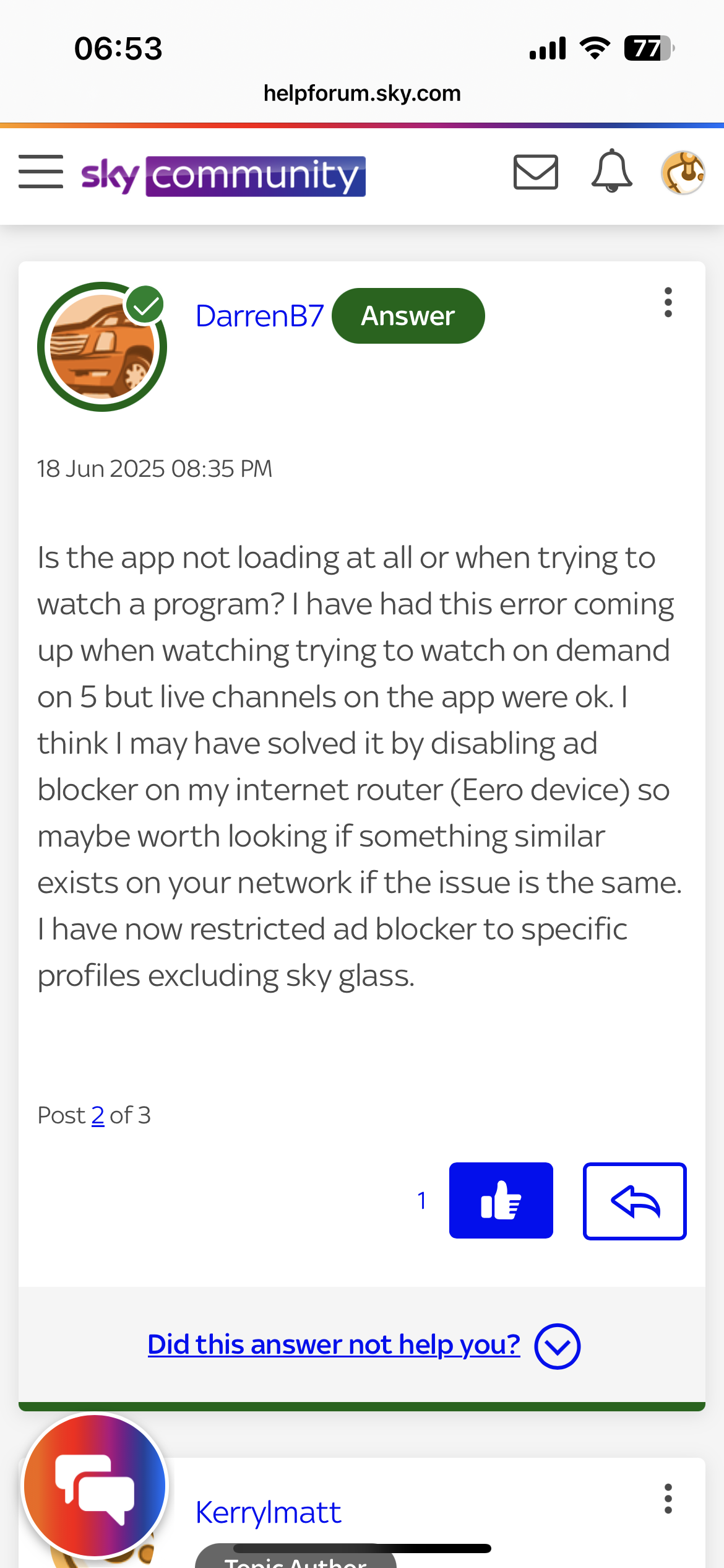 5 app no longer plays content. Error VJS-2999 | Sky Community