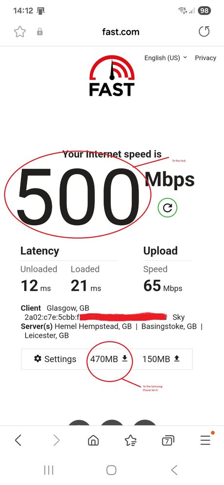 Wi-Fi on a FF500 connection!