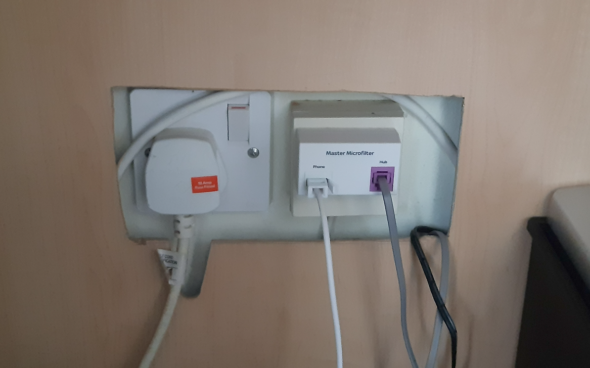 Installing Fibre - master socket downstairs, route... | Sky Community