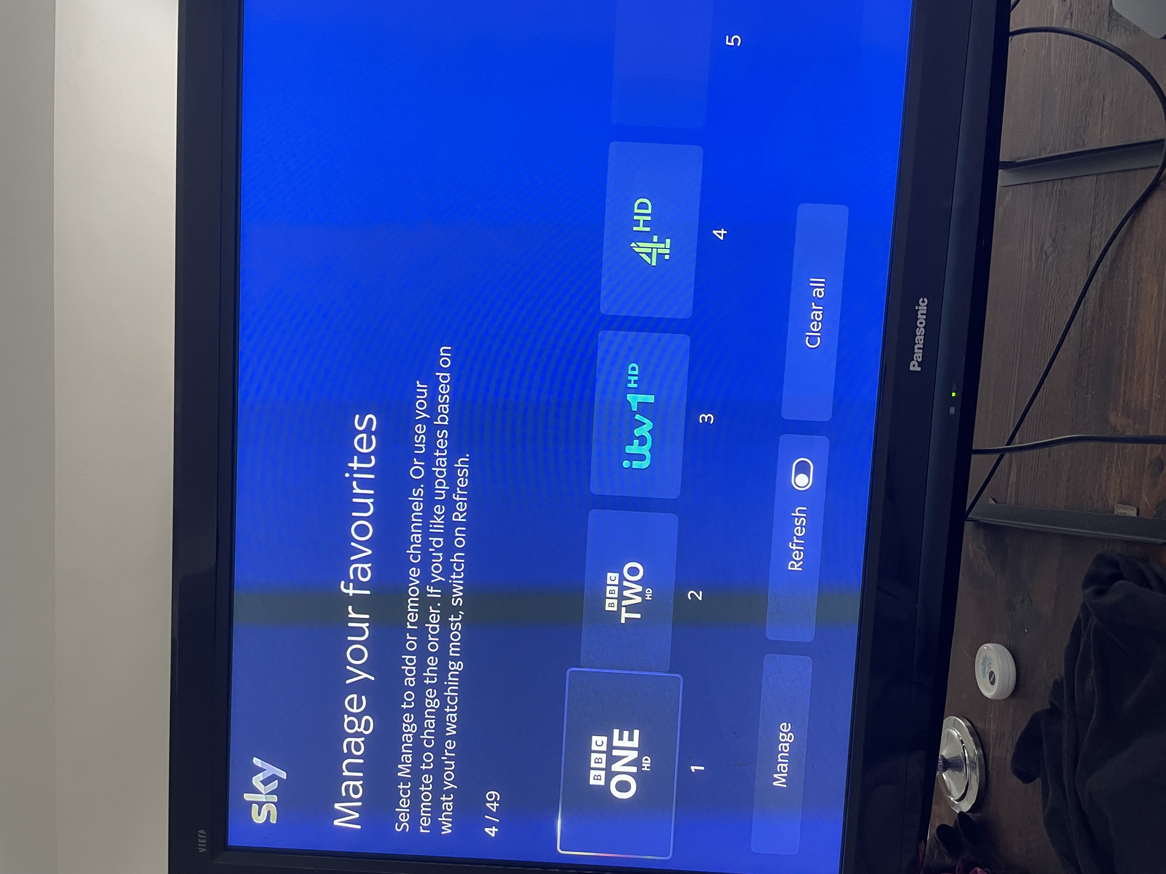 Setting favourites on sky stream | Sky Community