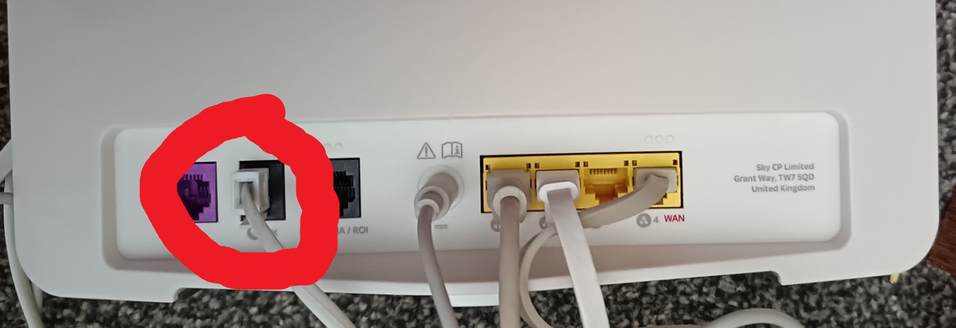Answered: SINCE I HAD A NEW ROUTER INSTALLED MY TELEPHONE LA... | Sky ...