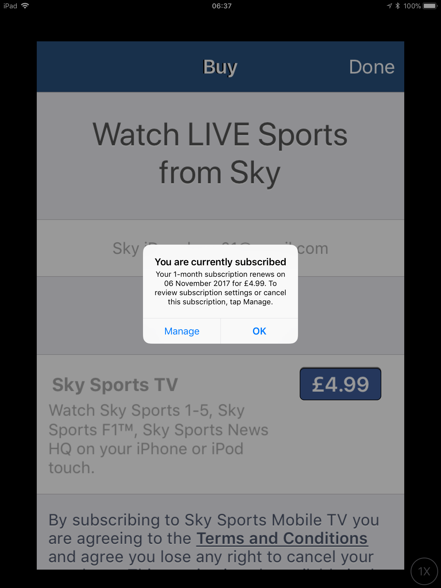 Answered: Sky Sports Mobile TV iOS App Not Working October ...