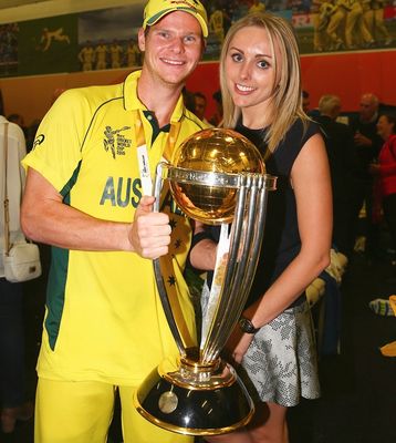 A Cricket Steve Smith Aussie captain and wife trophy 4.jpg