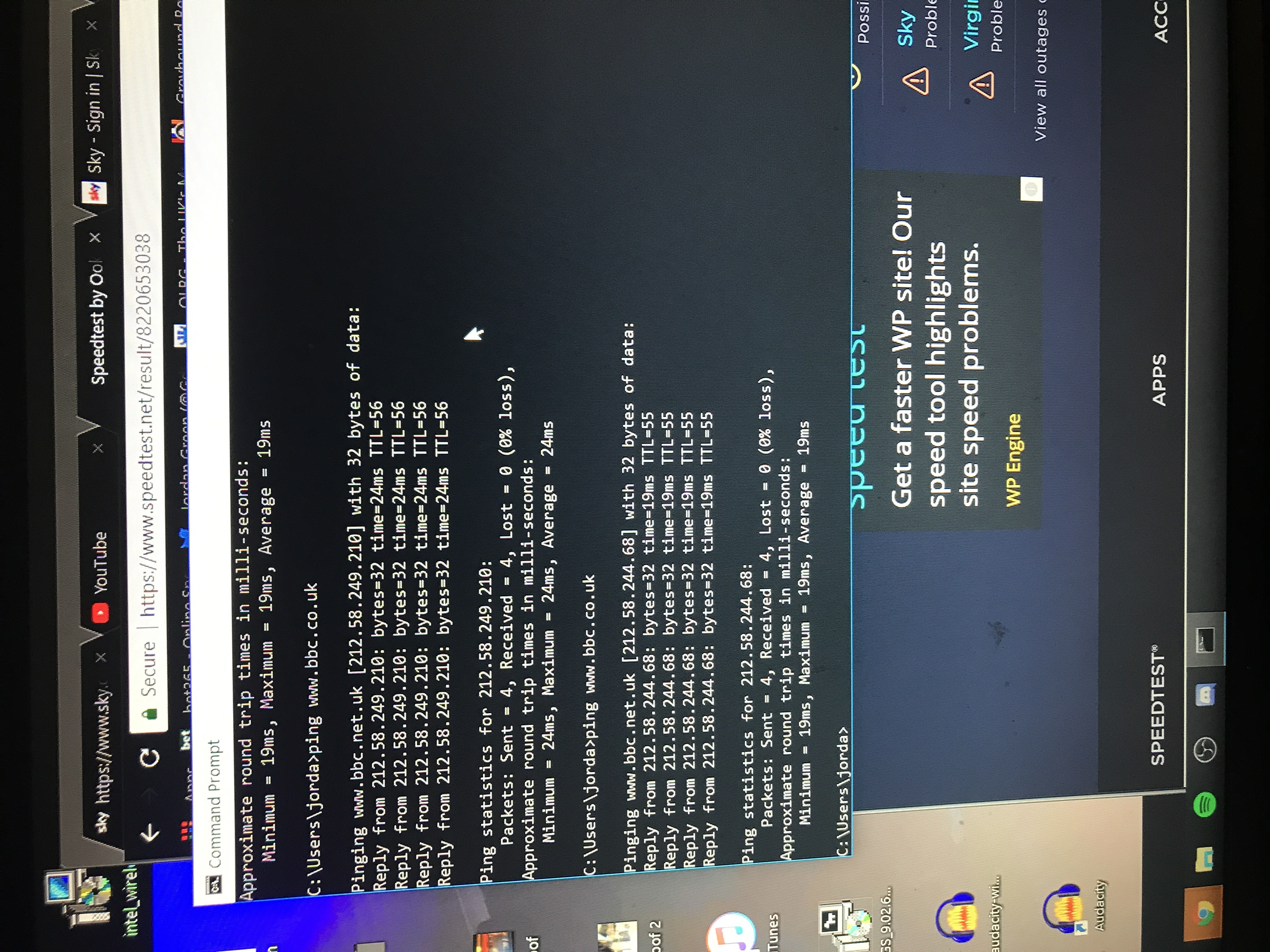 Answered Slow ping Sky Community