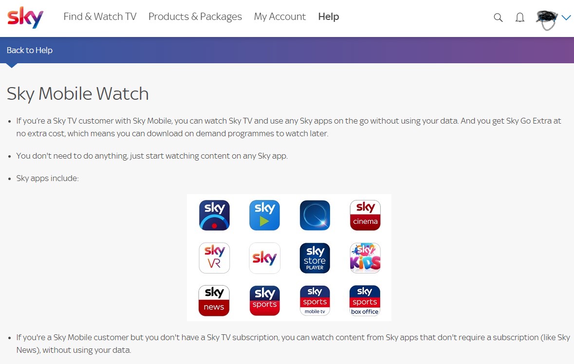 Answered: Sky Mobile Watch for viewing Sky Go - Sky Community