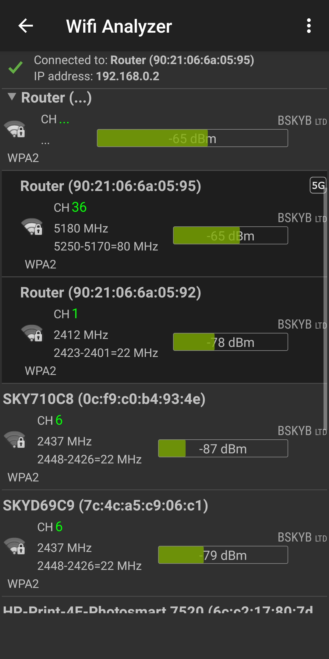 What is my sky ip address location