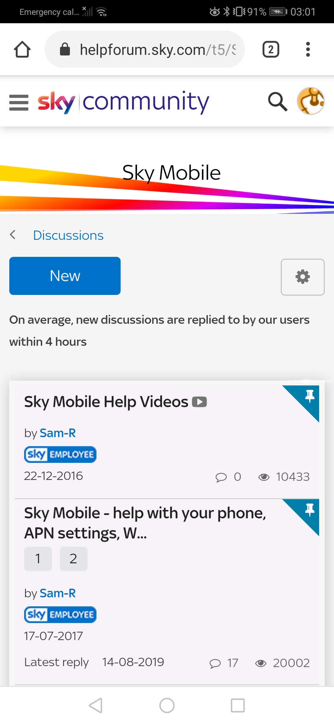 sky mobile number free