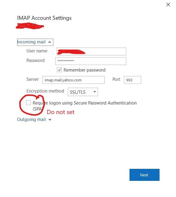 Cannot Log Into Yahoo Mail Using Outlook 2019 Page 4 Sky Community