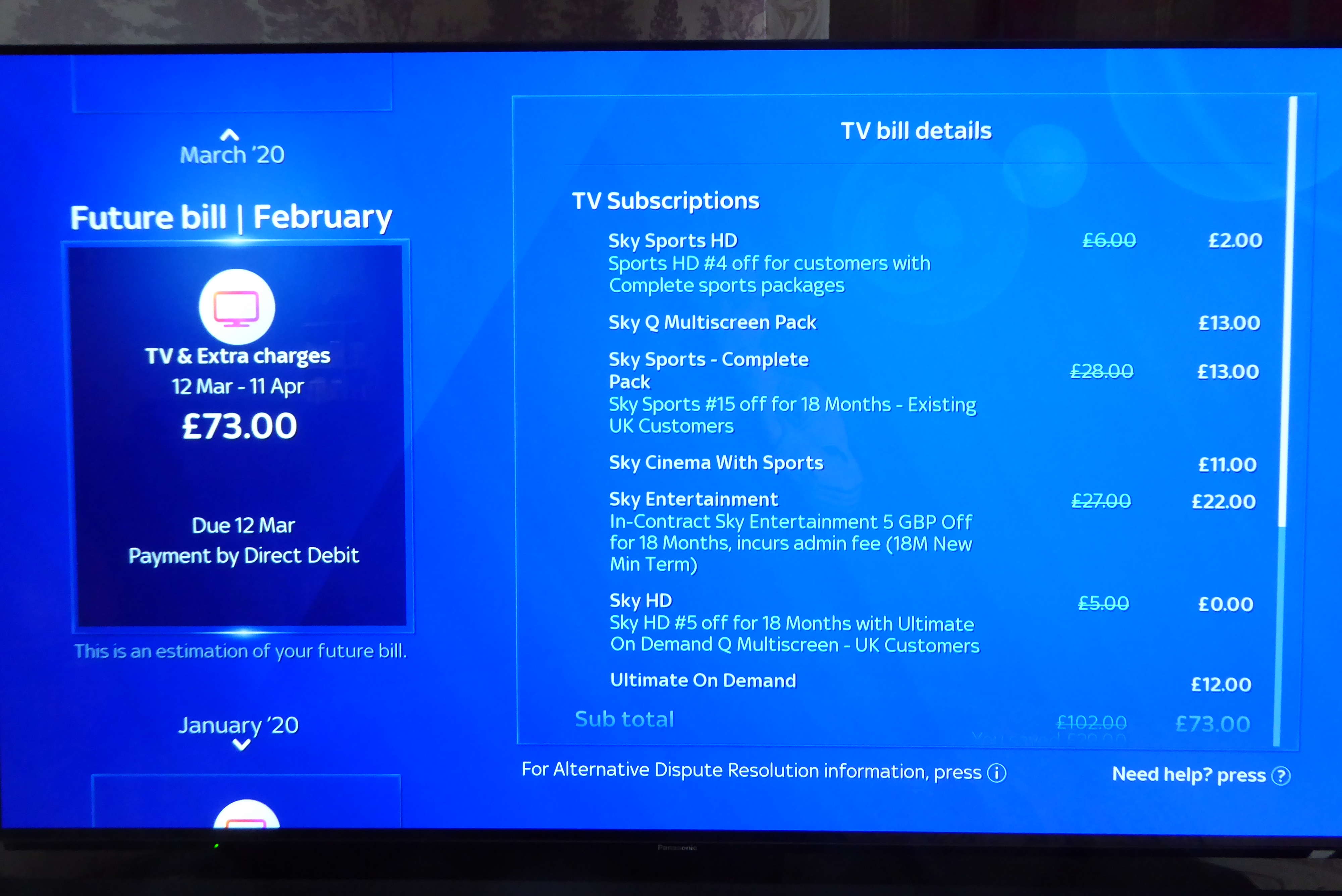 Sky price increase from 1st April 2020 Sky Community