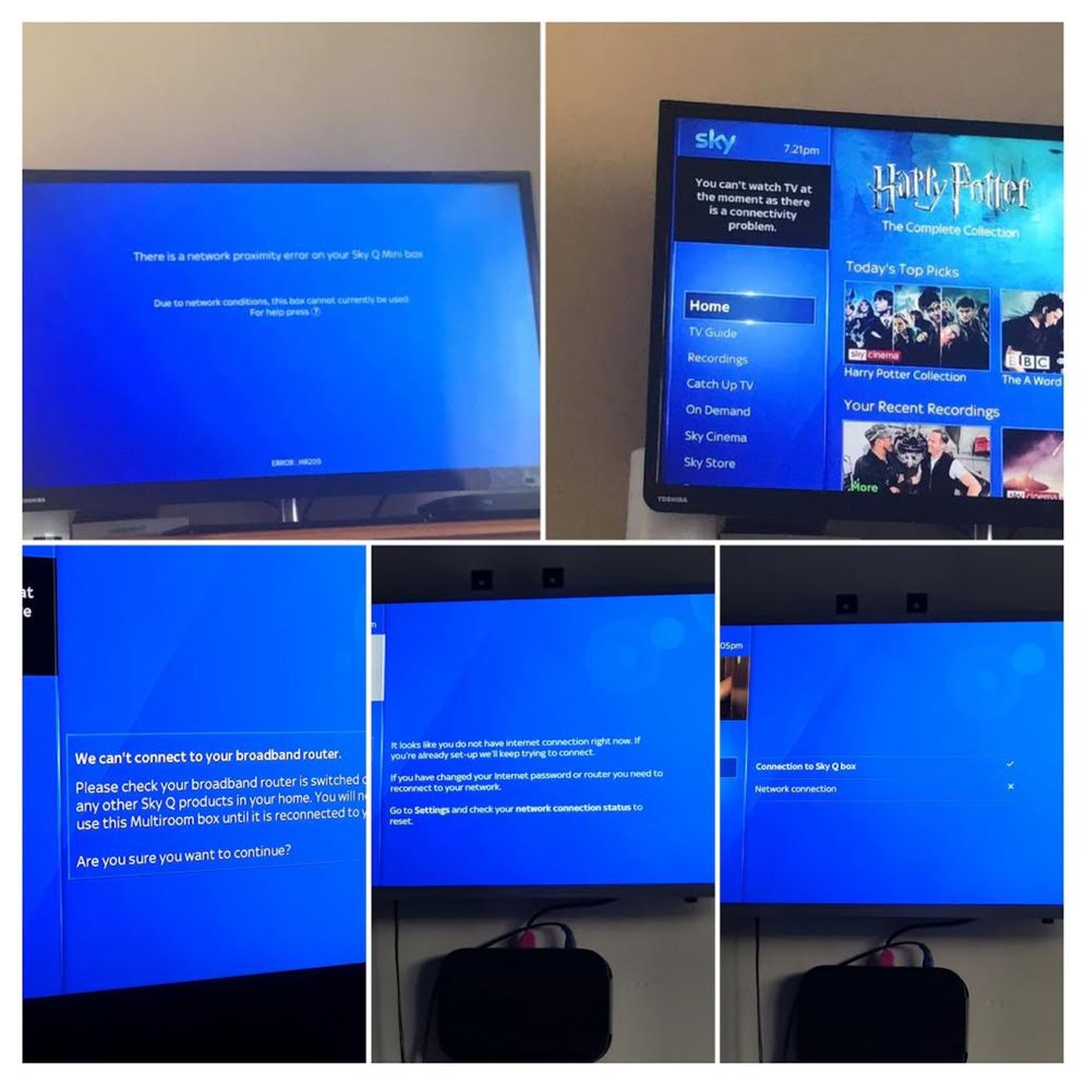 Connectivity problem watching recordings Sky Community