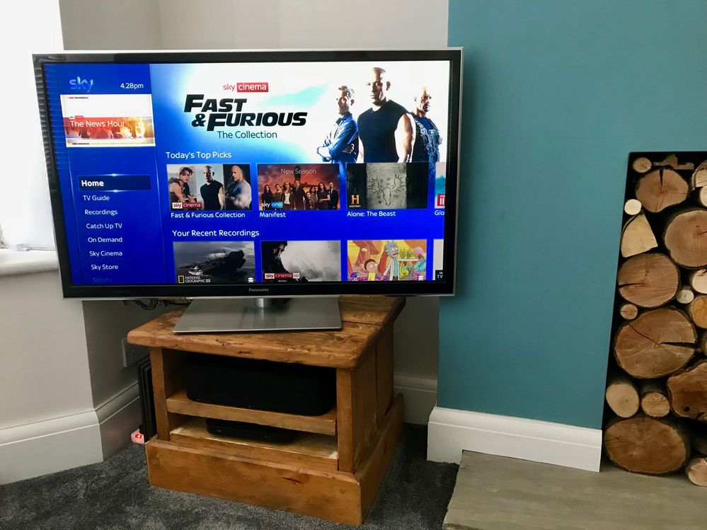 sky sound box in cabinet