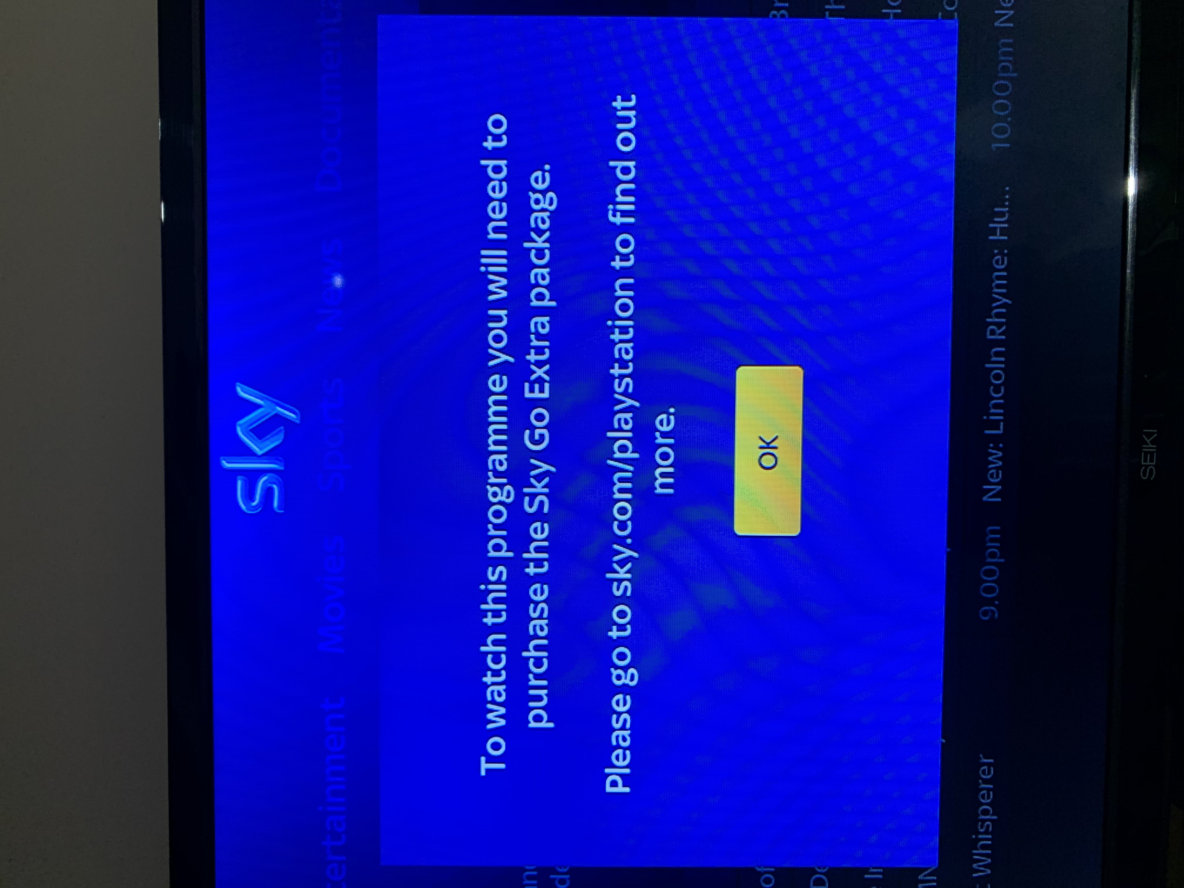 Sky go extra not working on PlayStation - Sky Community