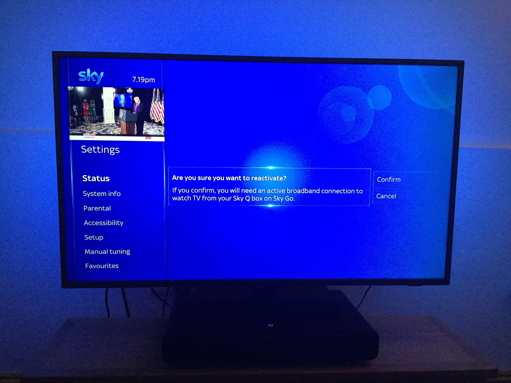 Sky Go Via Hdmi