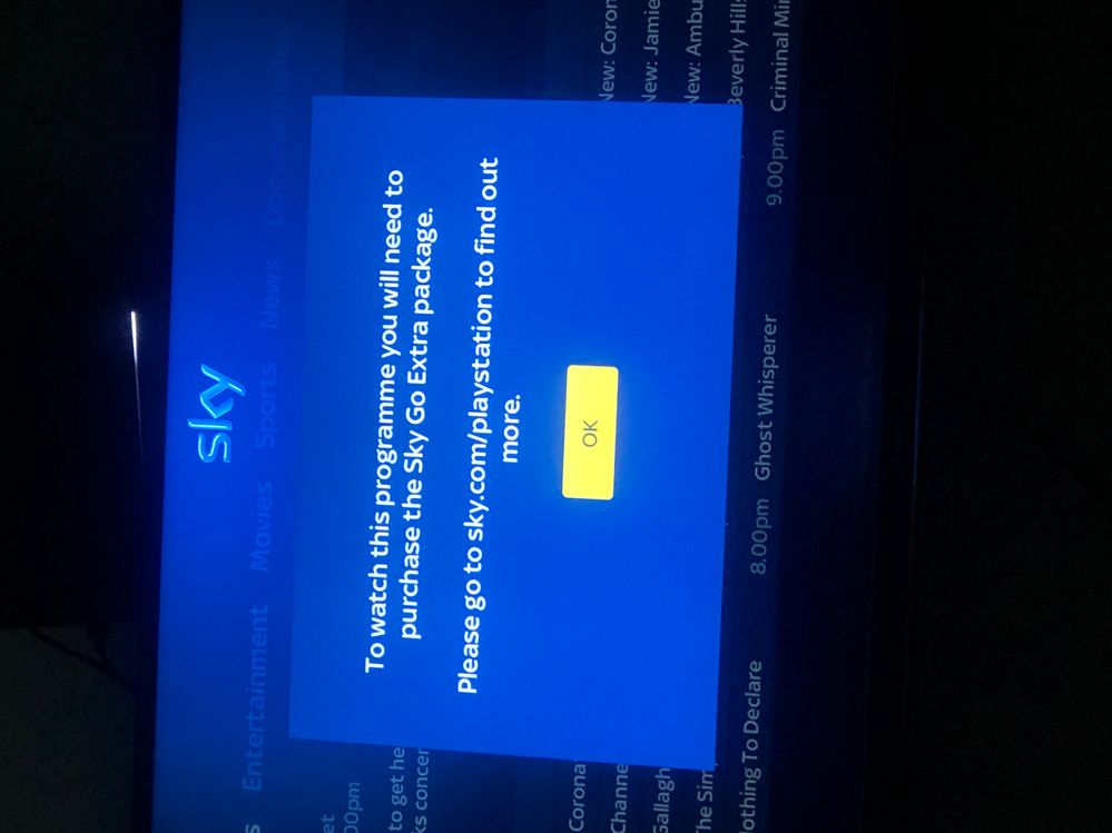 sky go extra package ps4