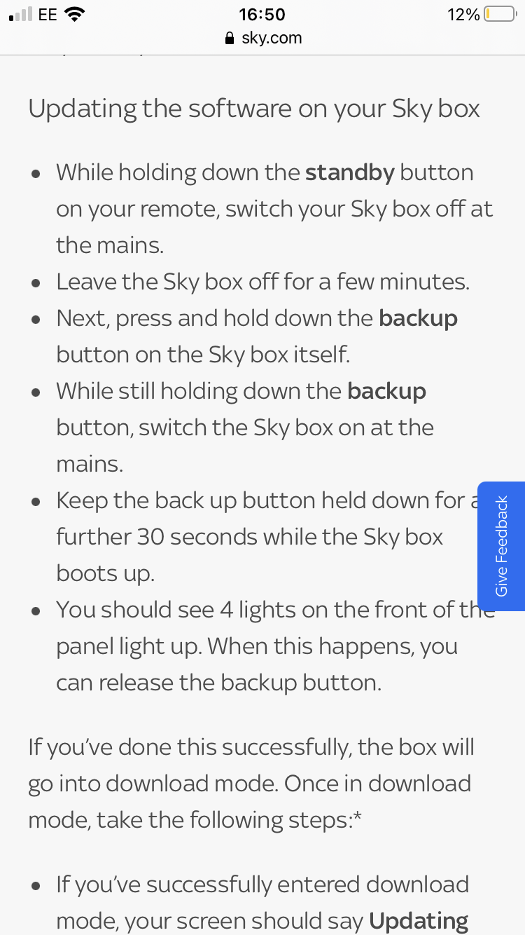 Can anyone tell me which button on the Q box is th... - Sky Community