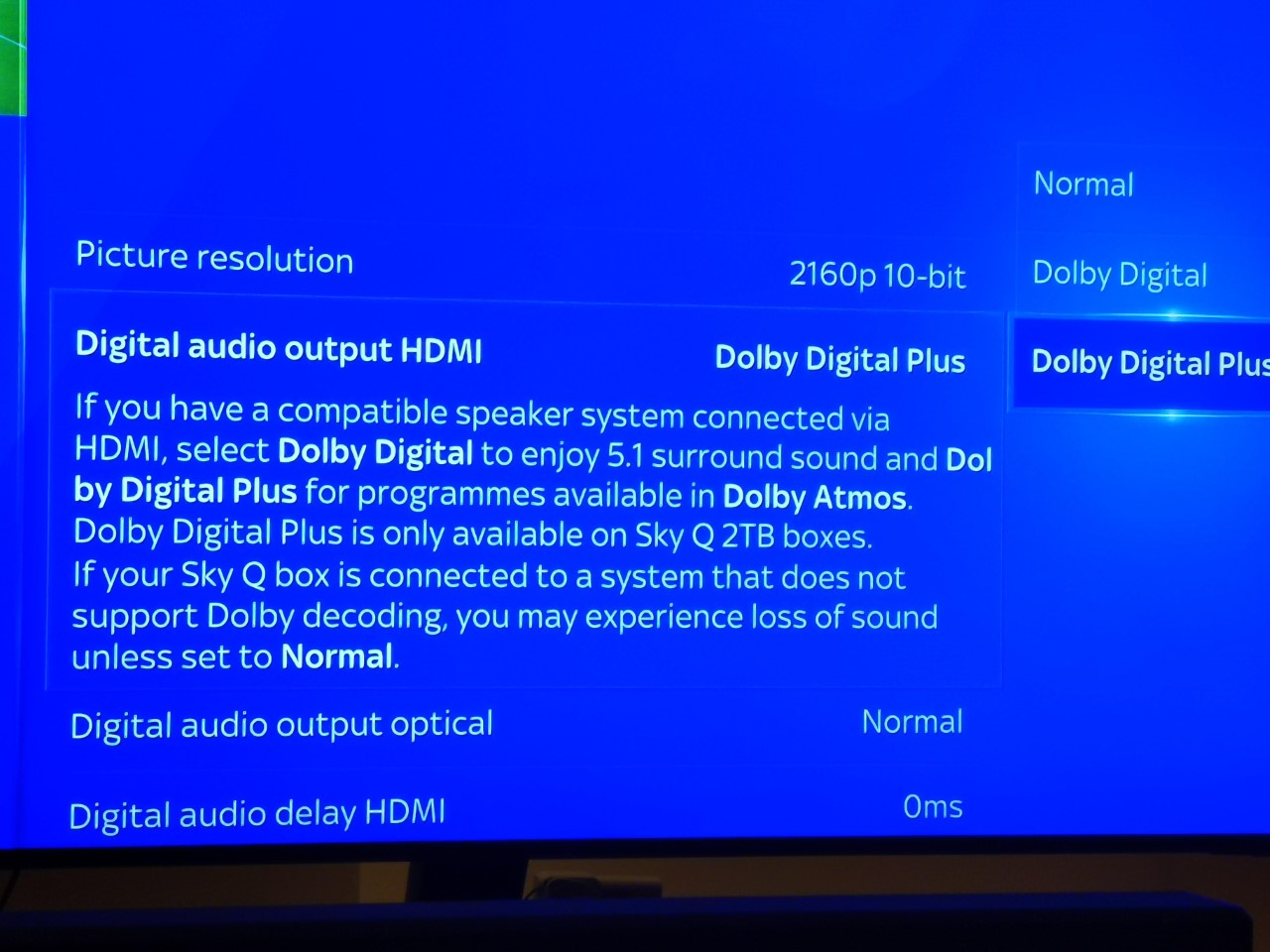 Answered Can my SKY Q box output Dolby DIgital Plus? Sky Community
