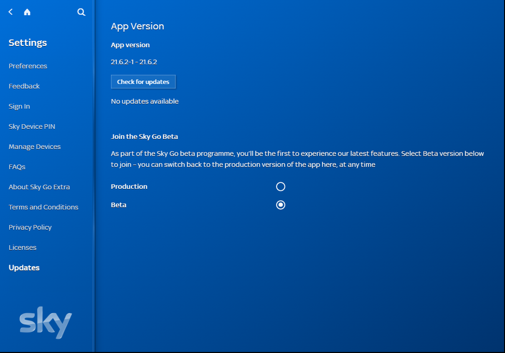 Production option in Sky Go settings.PNG