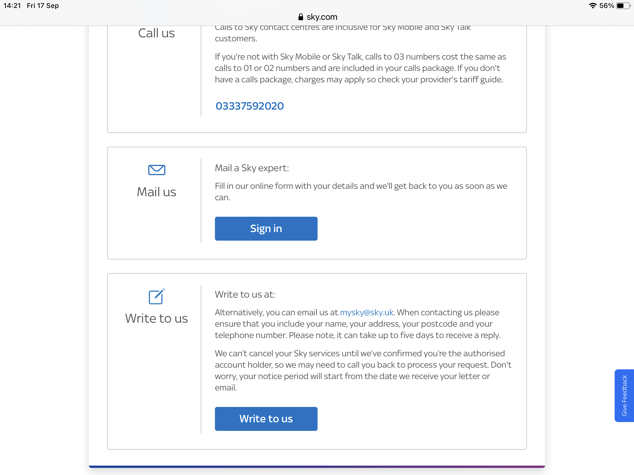 cancelling-sky-tv-sky-community