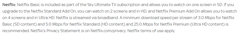 Sky Glass Netflix