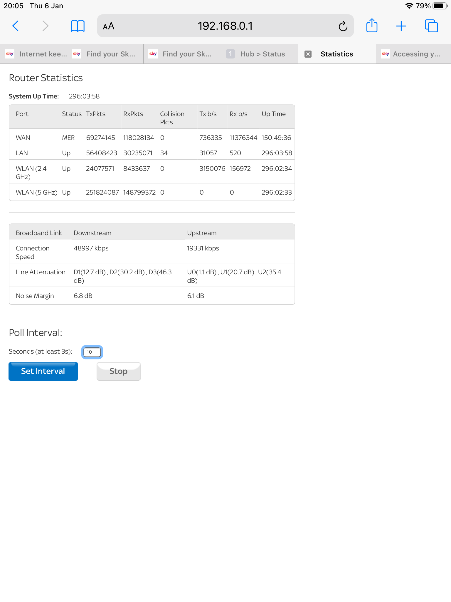 keeps dropping out Sky Community
