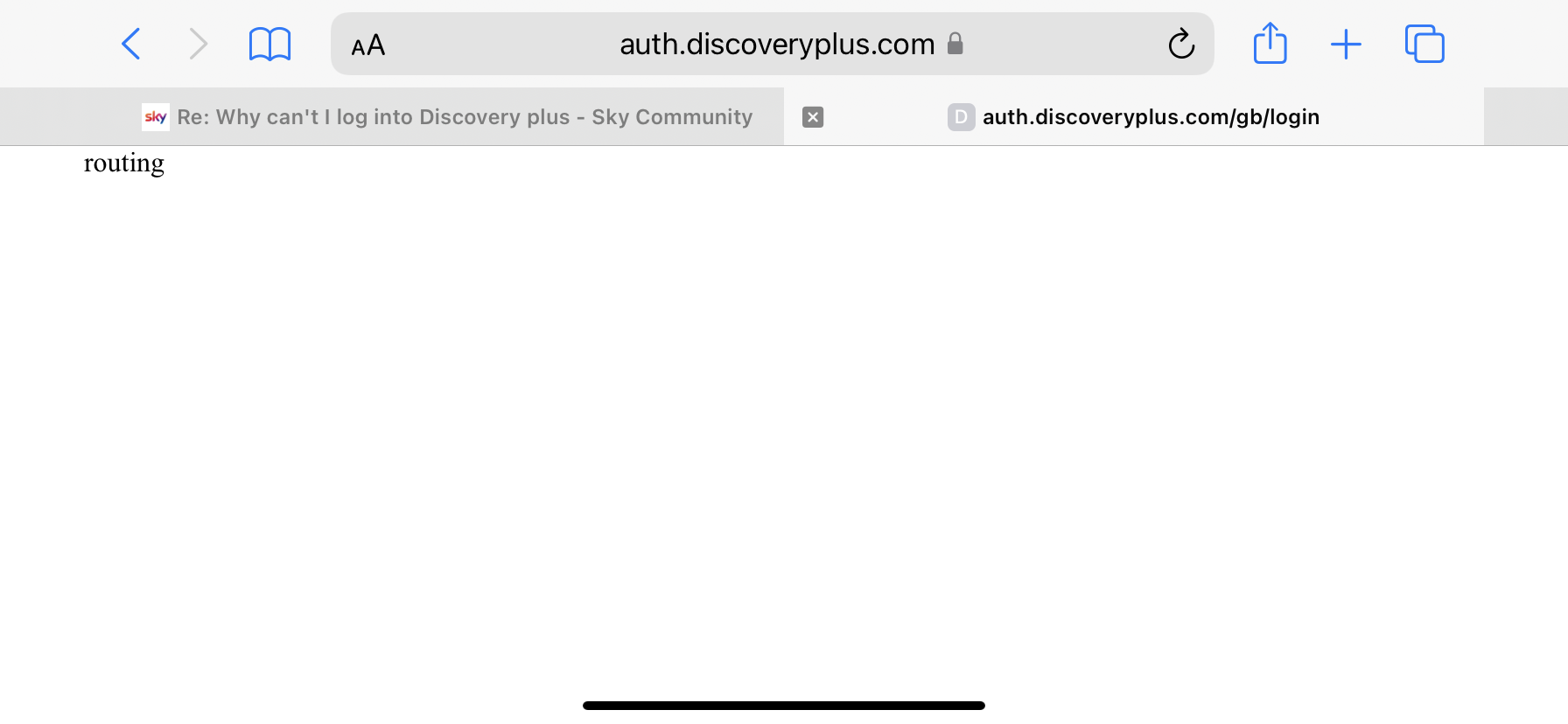 discovery plus not working on sky