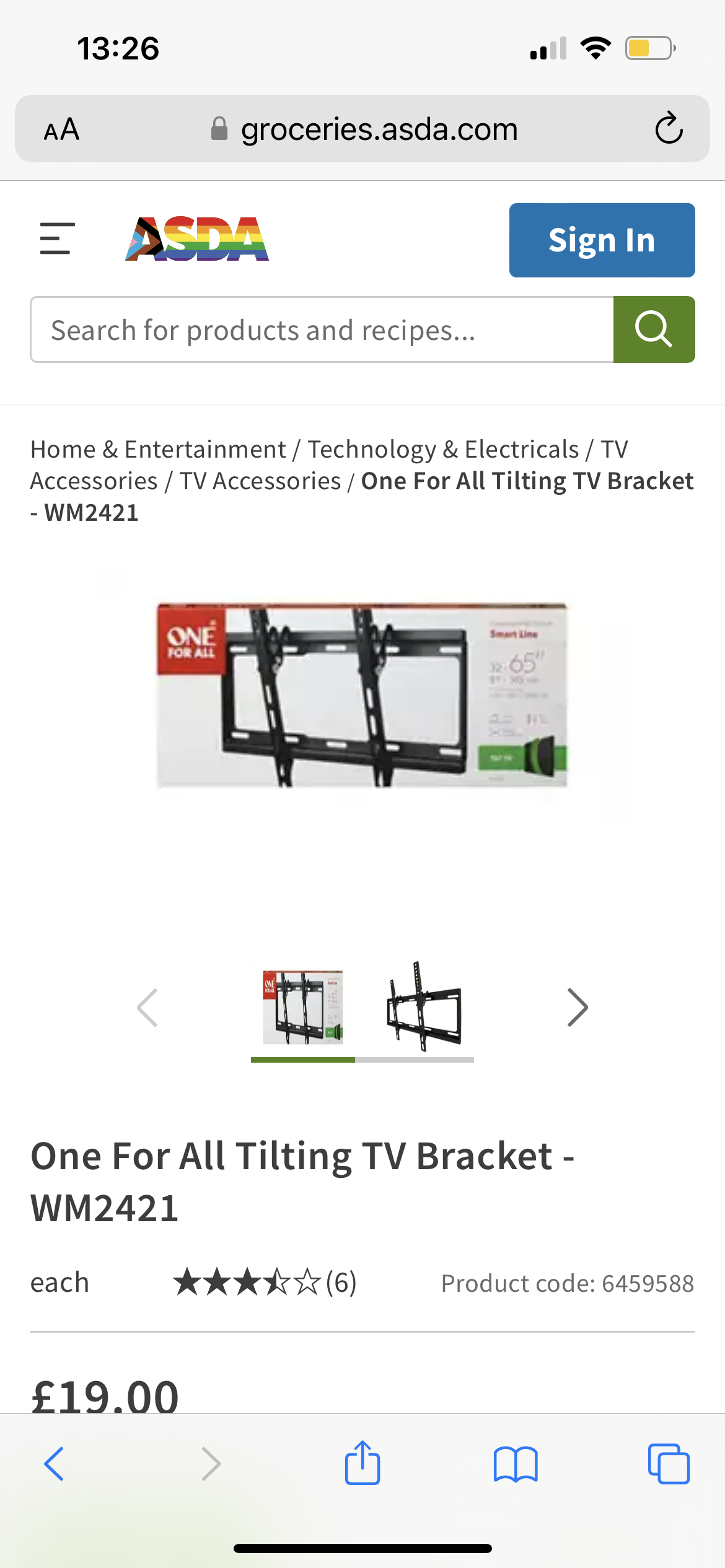 Sky glass wall bracket Sky Community