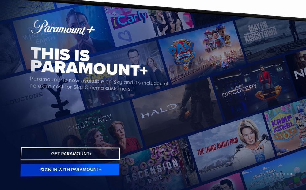 Re: Accessing paramount plus | Sky Community