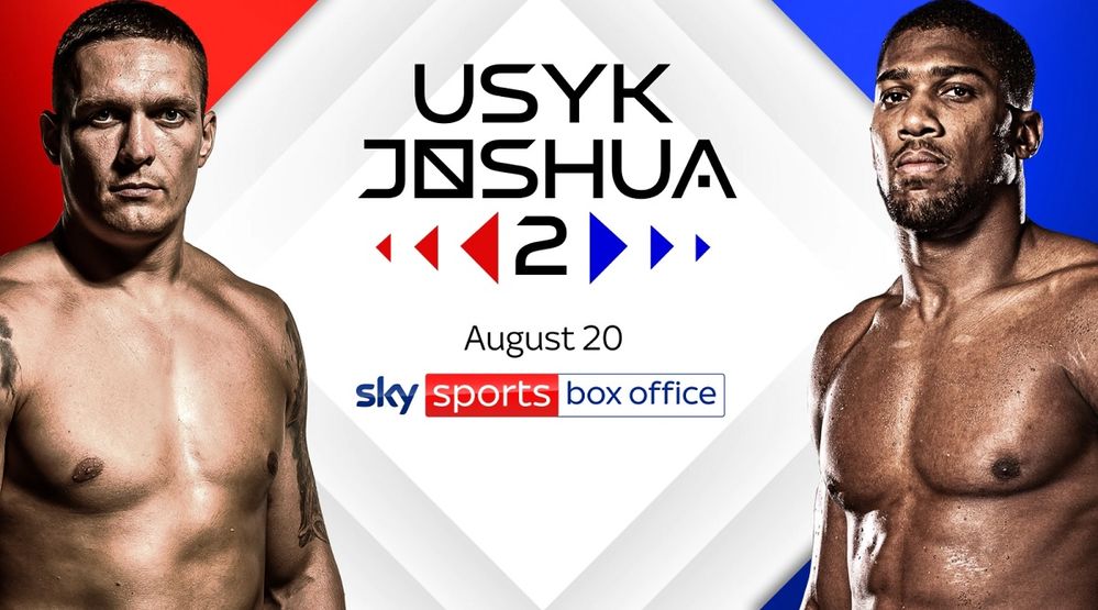 Alt Text: Usyk v Joshua - Sky Sports Box Office Event - 20/08/22