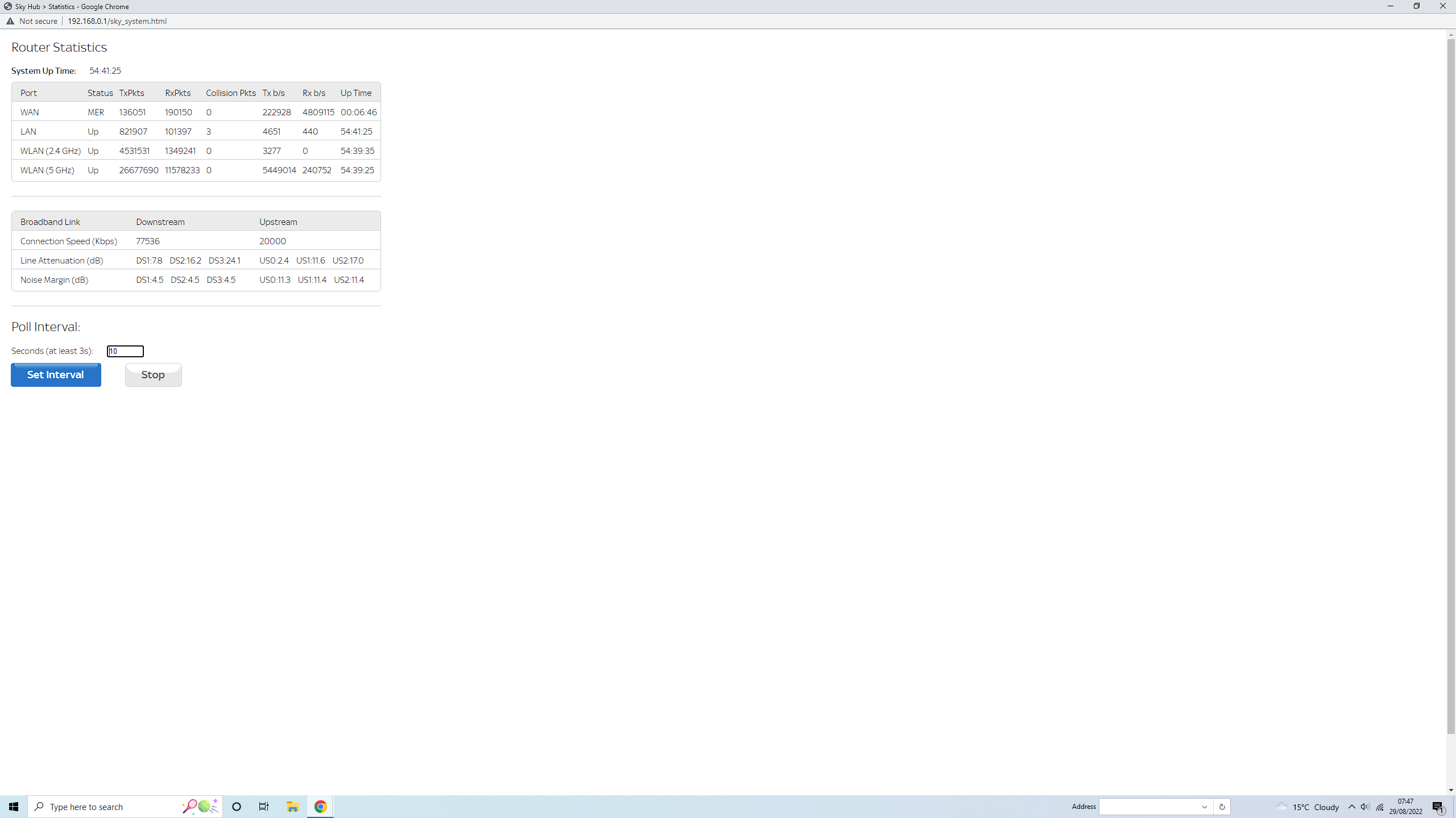 Intermittent Orange light Sky Community
