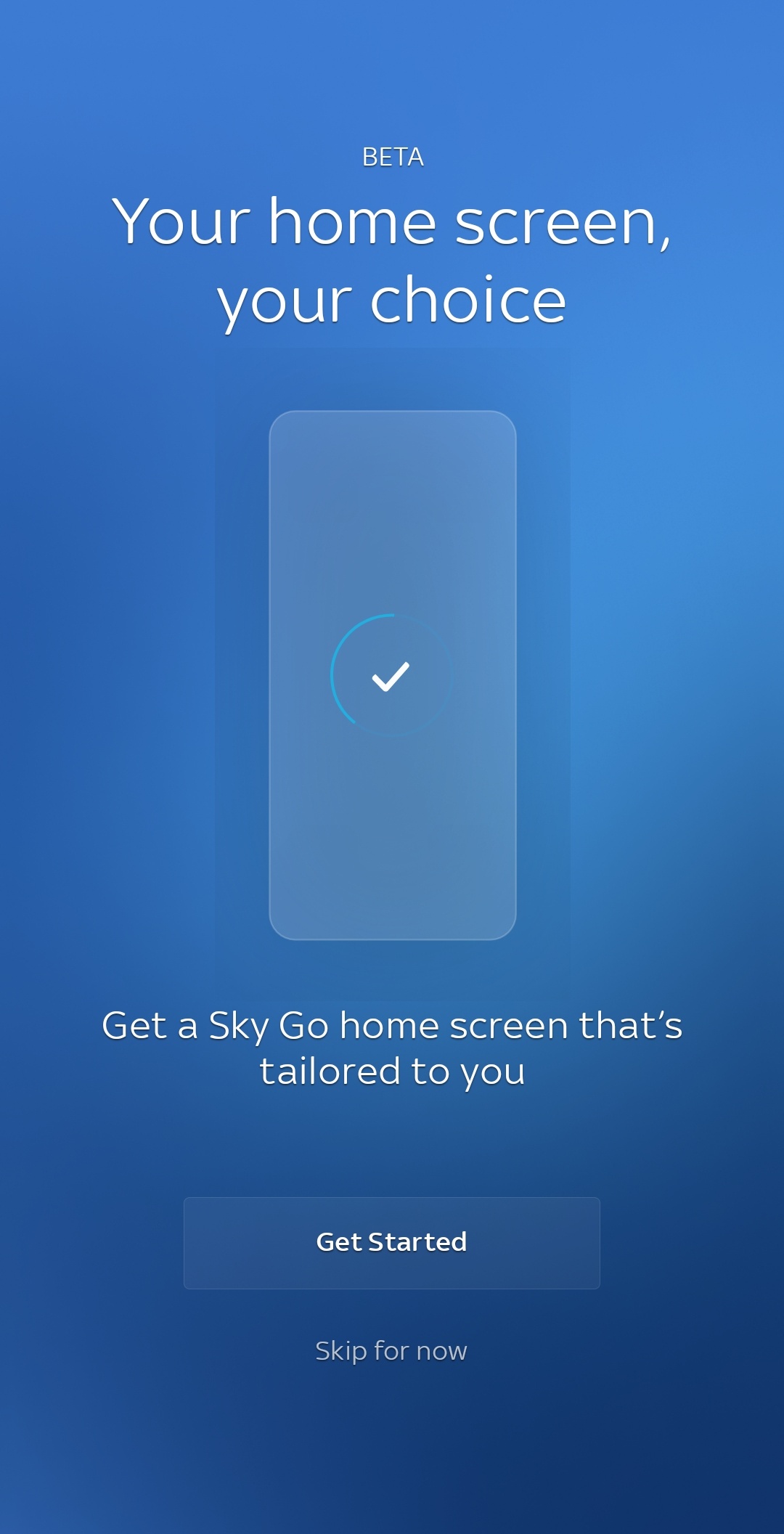 Sky Go App stuck on home screen selection Sky Community