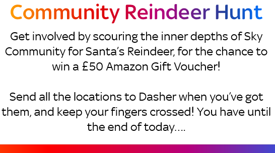 COMPETITION: Sky Community Reindeer Hunt