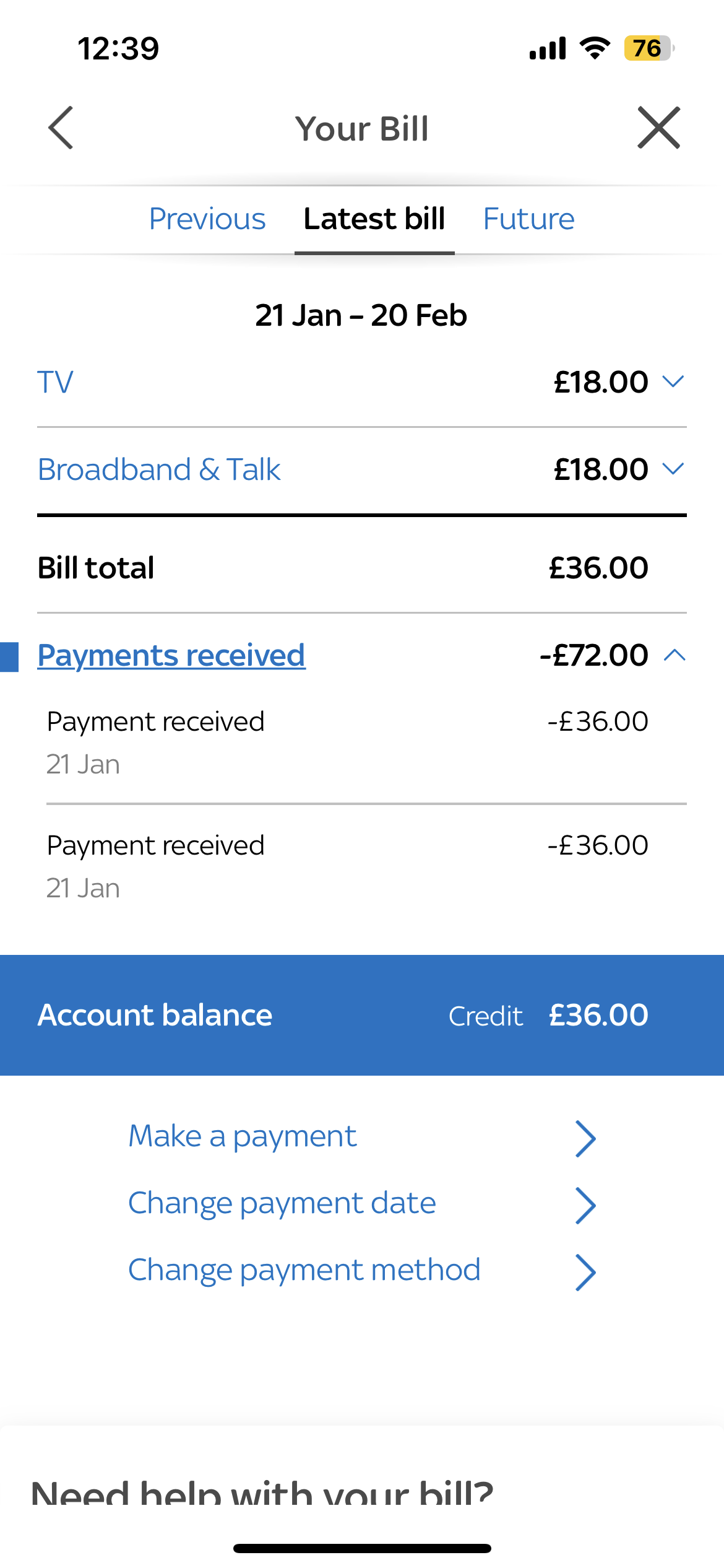 Answered Charged twice Sky Community