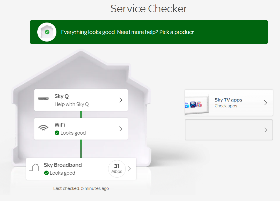 Sky Broadband Line Test Connection Wifi