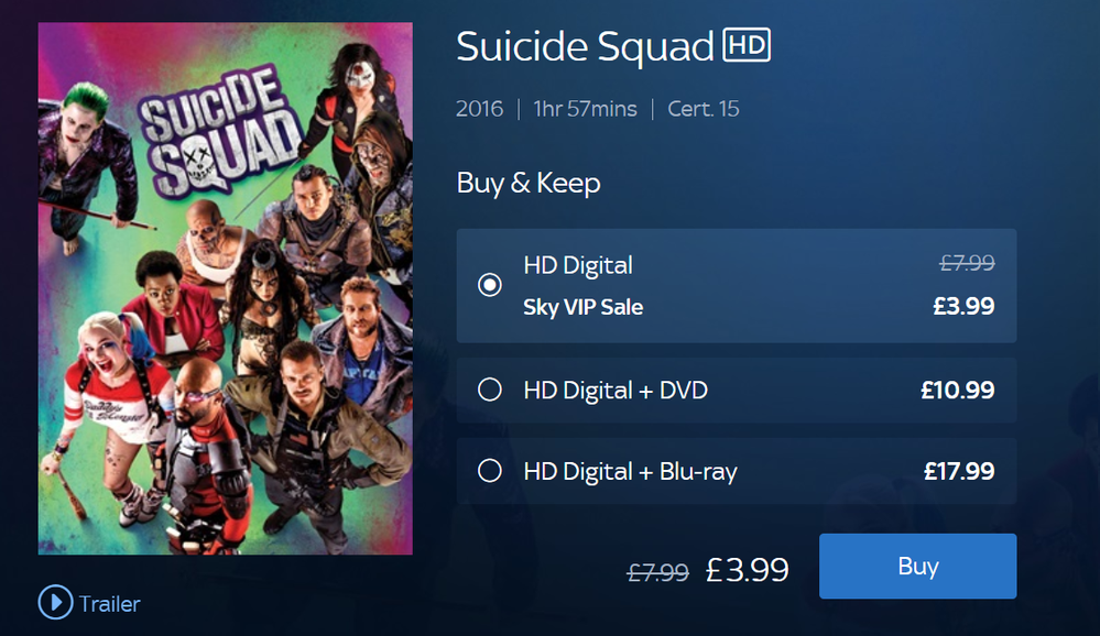 Sky VIPs can enjoy up to 50% off over 10 DC movies, including Black Adam, Wonder Woman, and Suicide Squad.