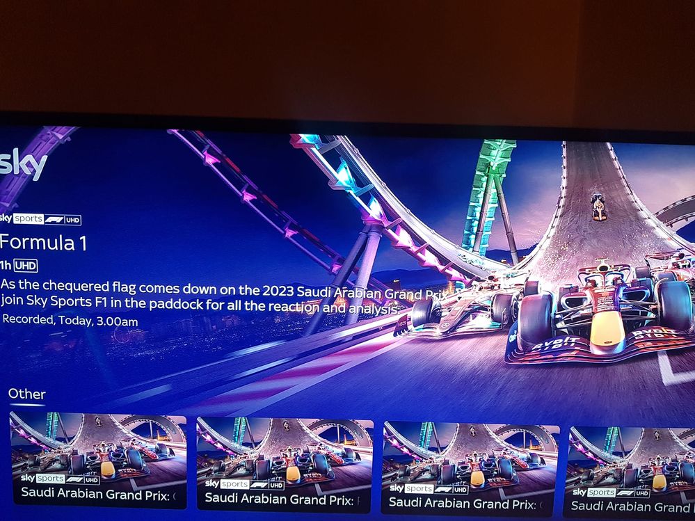 Stream sky best sale f1 channel