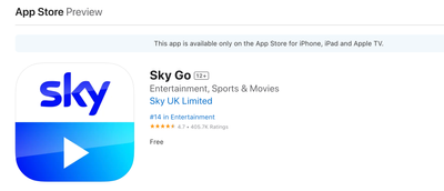 Sky Go on the App Store