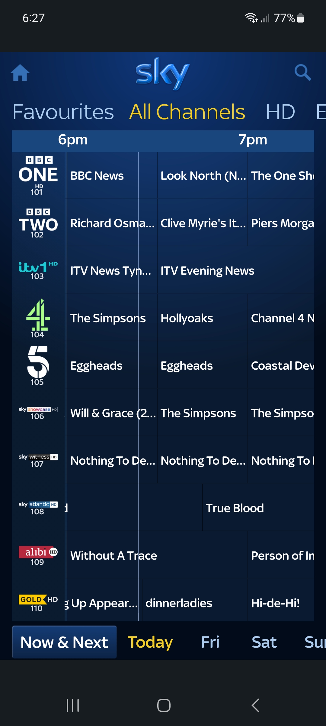 TV guide on sky go Sky Community