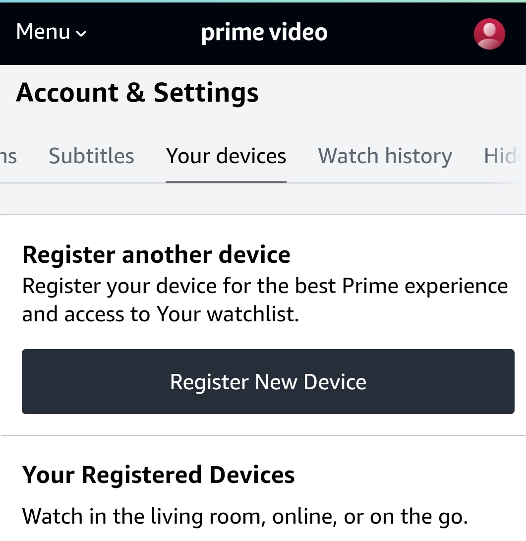 How to Register a Device on  for  Prime