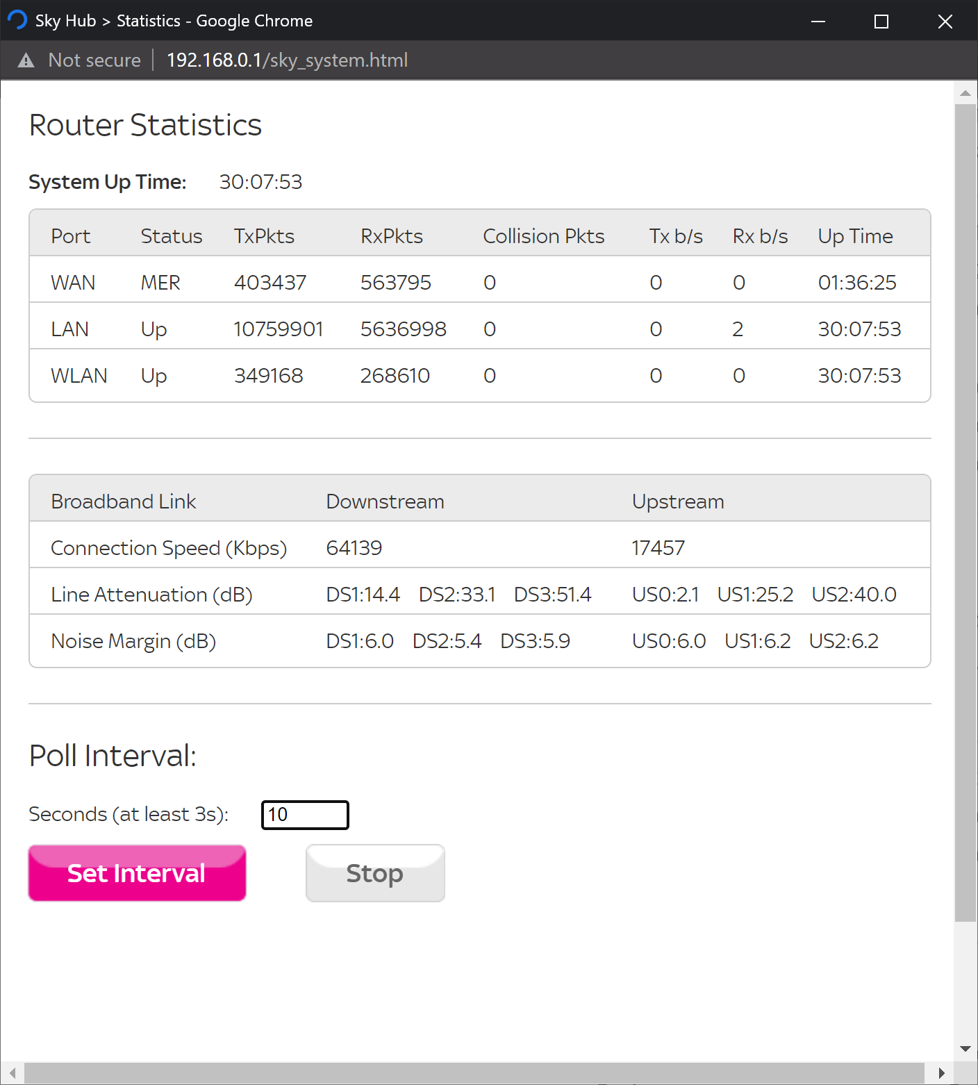 Connection issues Sky Community