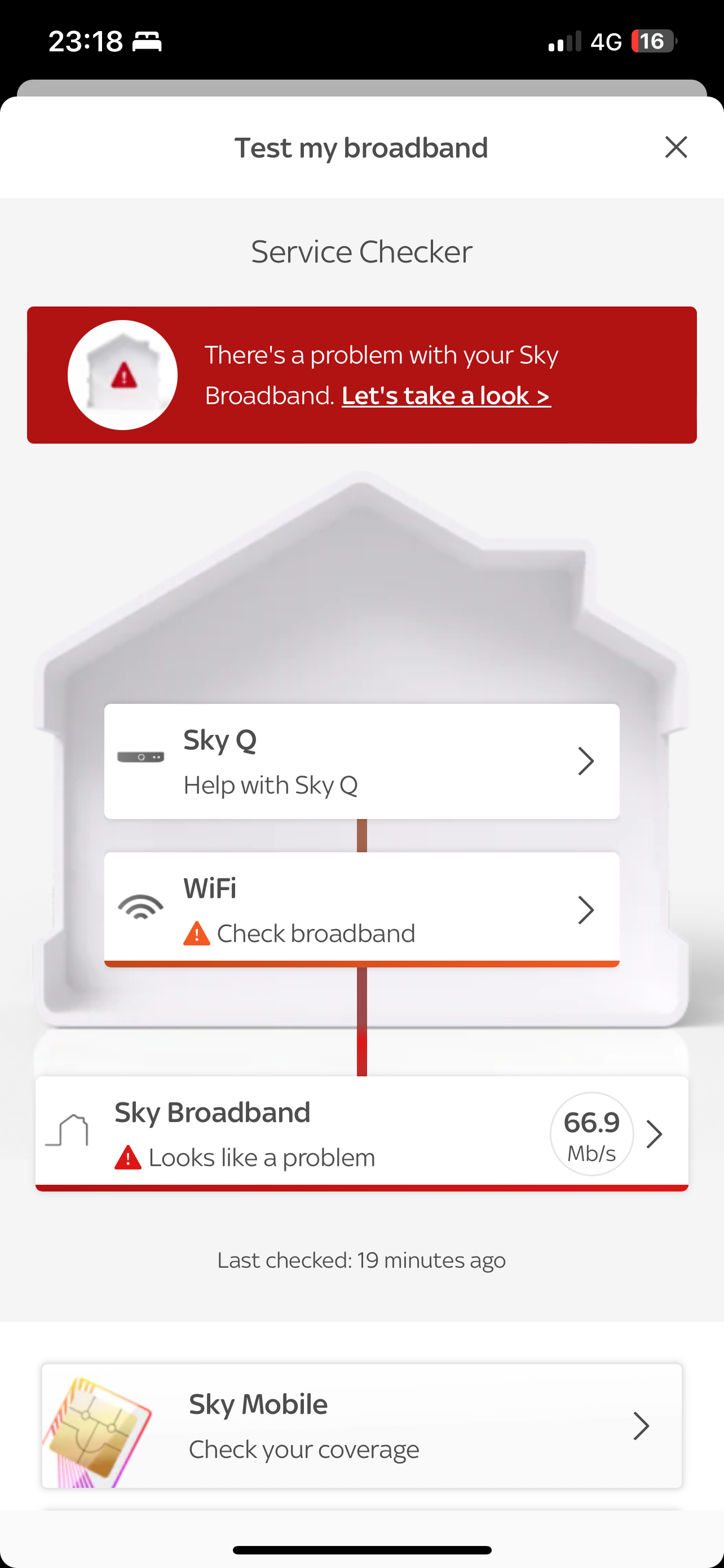 intermittent flashing Amber light Sky Community