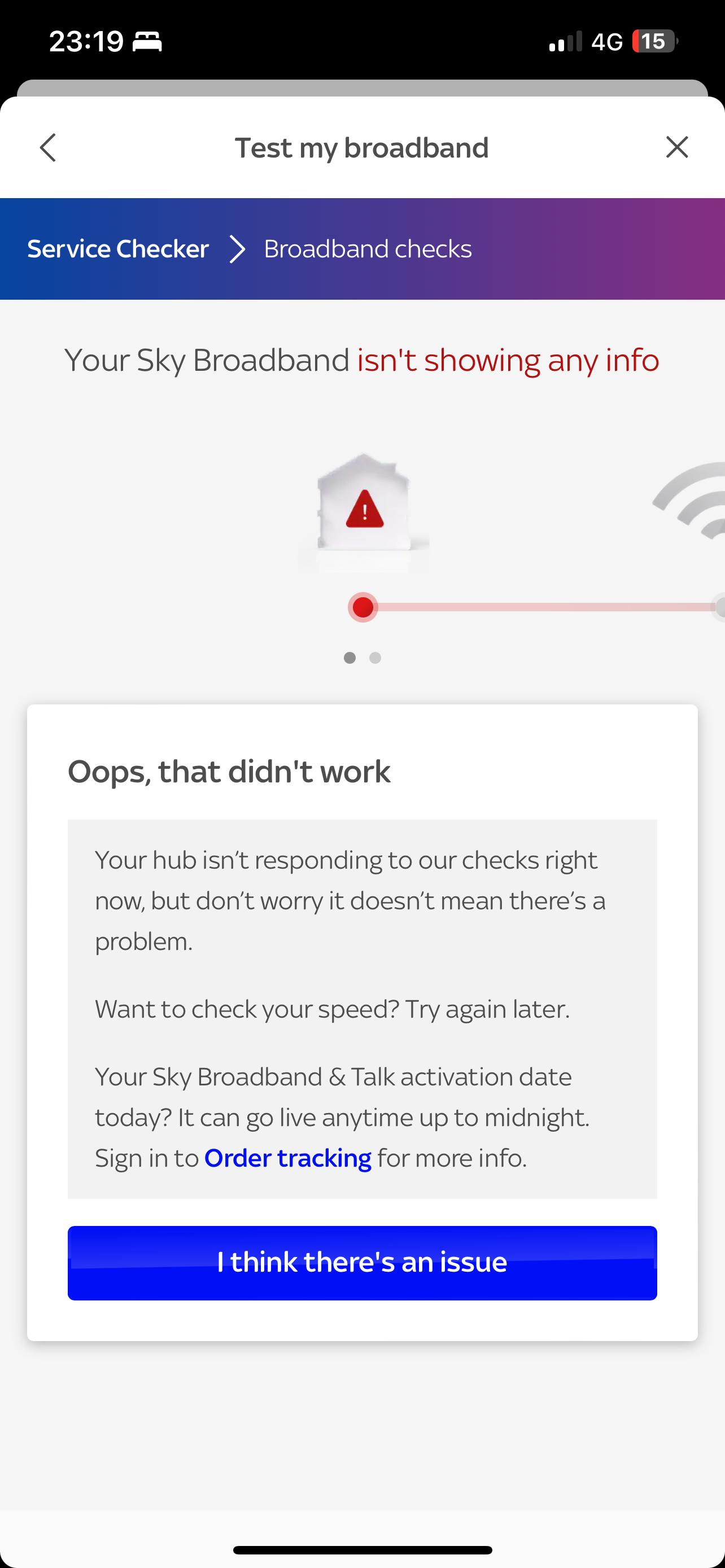 intermittent flashing Amber light Sky Community