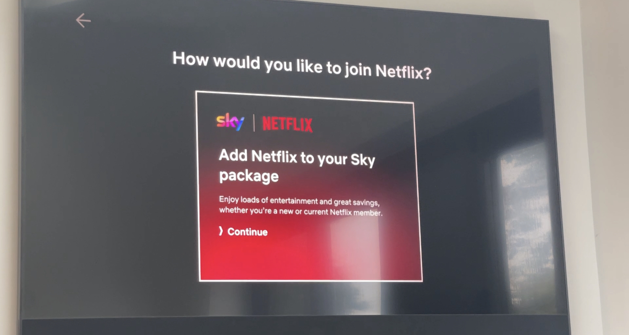 How do u hot sale get netflix on sky