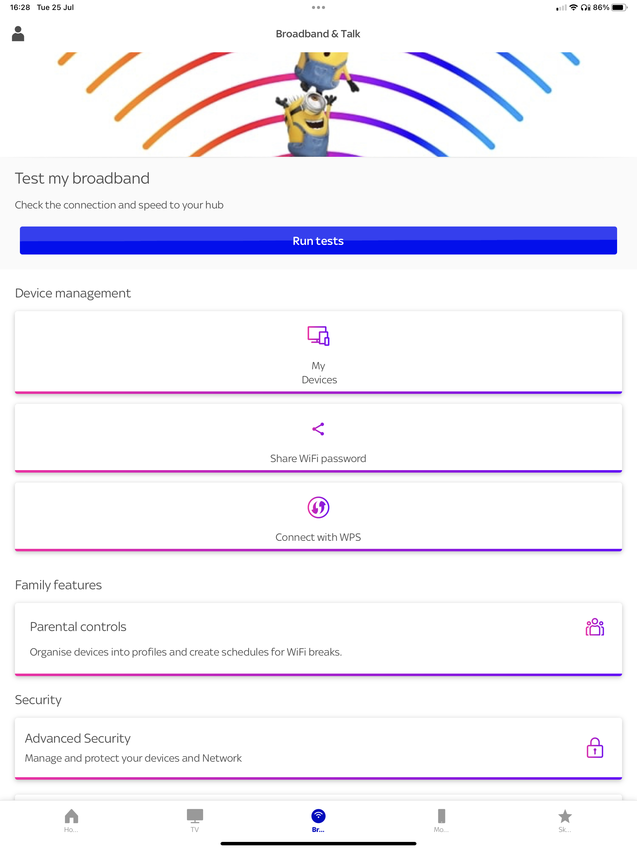 Ultra-Speedy Internet Services : Sky Broadband WiFi Max