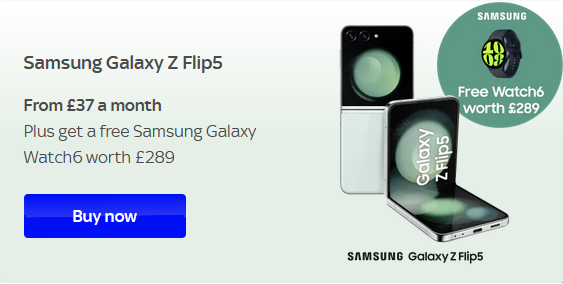 Samsung galaxy flip 5 free watch Sky Community