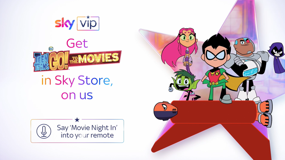 Sky VIPs can get Teen Titans Go! To the Movies from Sky Store as a gift, on us.