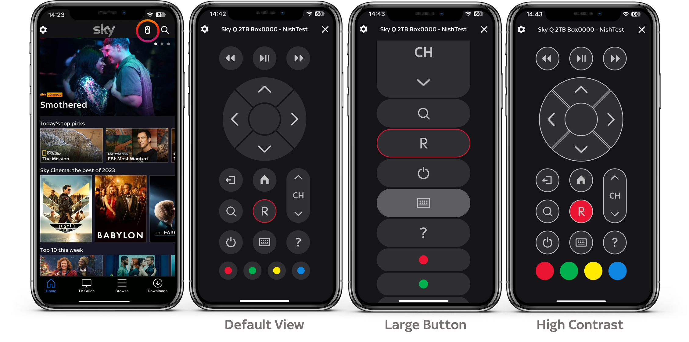 Remote on sale control app